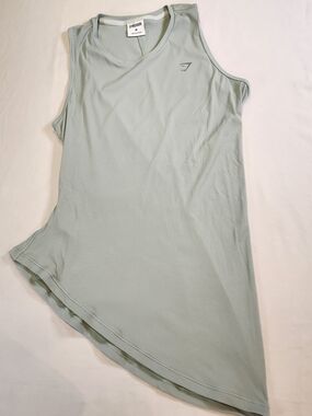 Gymshark Womens Elevate Asymmetric Tank Lightweight Stretch Breathable  Size M